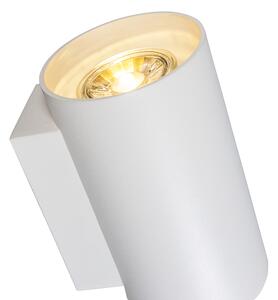 Moderna zidna svjetiljka okrugla bijela - Sandy