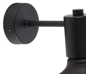Industrijska zidna svjetiljka crna sa G125 DECO 100lm - Objekt 1