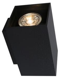 Moderna pametna zidna svjetiljka crna s 2 WiFi GU10 - Sandy