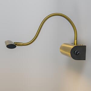 Art Deco zidna svjetiljka mat zlato sa LED - Tableau