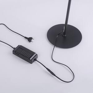 Dizajn podna svjetiljka crna s LED i prigušivačem - Krisscross