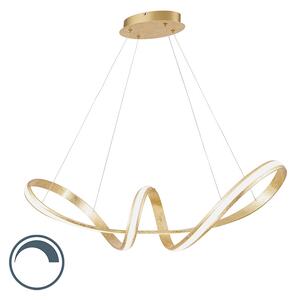 Dizajn viseća svjetiljka zlatna sa LED 80 cm - Belinda