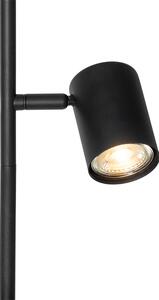 Moderna podna lampa crna 3 svjetla - Jeana
