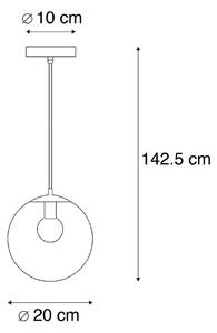 Moderna viseća svjetiljka siva 20 cm - Pallon