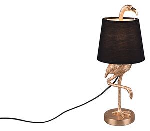 Art Deco stolna svjetiljka zlatna s crnom - Koen