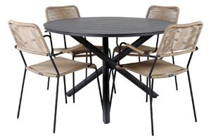 Set stola i stolica Dallas 3729Uže, Metal