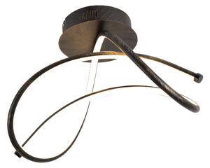 Dizajn stropne svjetiljke hrđa smeđa uključujući LED - Violu