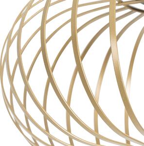 Dizajnerska stropna lampa zlatna 39 cm - Johanna