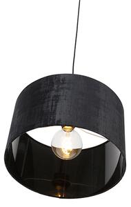 Moderna viseća svjetiljka crna s crnom hladom 35 cm - Combi