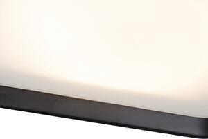 Moderna stropna svjetiljka crna 24,5 cm, uključujući LED - Edor