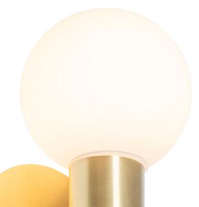 Moderna zidna svjetiljka zlatna IP44 2-svjetla - Cederic