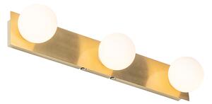 Moderna zidna svjetiljka zlatna 48 cm IP44 3-svjetlo - Cederic