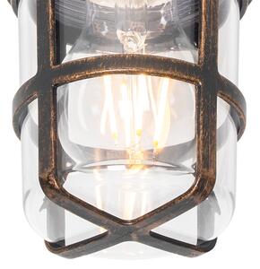 Vintage vanjska zidna svjetiljka crna IP54 - Kiki