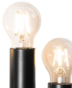 Art Deco zidna lampa crna 6-light - Tubi