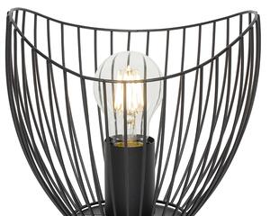 Moderna stolna svjetiljka crna 20 cm - Pua