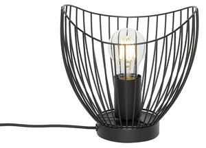 Moderna stolna svjetiljka crna 20 cm - Pua