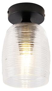 Art Deco stropna svjetiljka crna - Michi