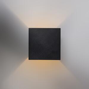 Komplet od 2 dizajnerske zidne svjetiljke crno / zlatne, uključujući LED - Caja