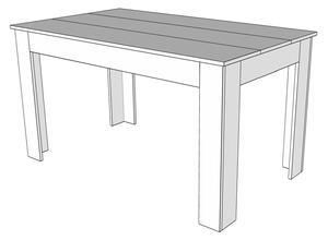 Blagovaonski stol DOMUS-Crna/Bijela