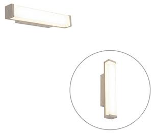 Zidna svjetiljka za kupaonicu čelik 32 cm uklj. LED IP44 - Cascada