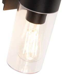 Moderna vanjska zidna svjetiljka crna - Rullo