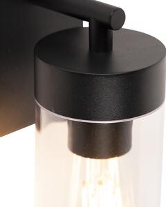 Moderna vanjska zidna svjetiljka crna - Rullo
