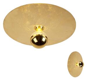 Moderna stropna svjetiljka zlatna 40 cm - Disque