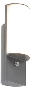 Moderna vanjska zidna svjetiljka tamno sive boje sa senzorom svijetlo-tamno - Harry