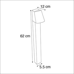 Moderna stojeća vanjska svjetiljka antracit uklj. LED - Uma
