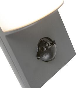 Moderna vanjska zidna svjetiljka tamno siva sa senzorom pokreta - Harry