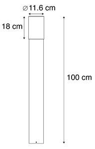 Stojeća vanjska svjetiljka crna 100 cm IP44 - Jarra