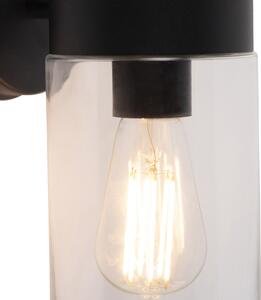 Moderna zidna svjetiljka crna 26,8 cm IP44 - Jarra