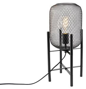 Moderna crna stolna svjetiljka - Bliss Mesh