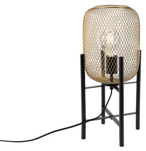 Moderna crna sa zlatnom stolnom lampom - Bliss Mesh