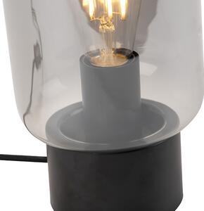 Dizajn stolne svjetiljke crne boje s dimnim staklom - Bliss Cute