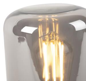 Dizajn stolne svjetiljke crne boje s dimnim staklom - Bliss Cute