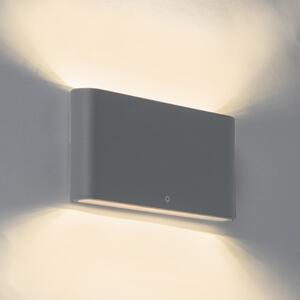 Moderna vanjska zidna svjetiljka tamno siva 17,5 cm uklj. LED IP65 - Batt