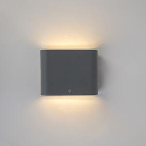 Zidna svjetiljka antracit 11,5 cm uklj. LED IP65 - Bat