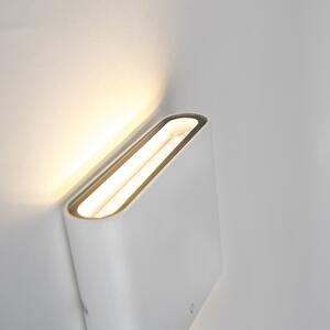 Moderna vanjska zidna svjetiljka bijela 11,5 cm uklj. LED - Batt