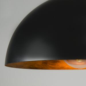 Industrijska viseća lampa crna sa zlatom 35 cm - Magna Eco