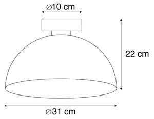 Industrijska stropna svjetiljka hrđa smeđa 35 cm - Magna Classic