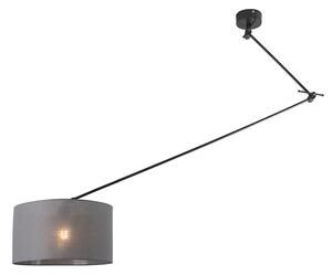 Viseća svjetiljka crna s nijansom 35 cm tamno siva podesiva - Blitz I