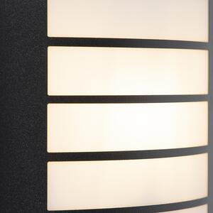 Vanjska zidna svjetiljka crna IP44 sa svjetlom-tamnim senzorom - Miro