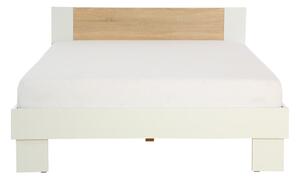 Krevet COLORADO-Bijela/Svijetli hrast-160x200 cm
