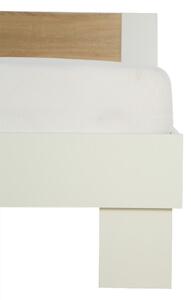 Krevet COLORADO-Bijela/Svijetli hrast-180x200 cm