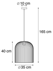 Dizajn viseća svjetiljka crna - Wire Knock