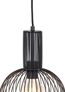 Dizajn viseća svjetiljka crna - žičana miješalica