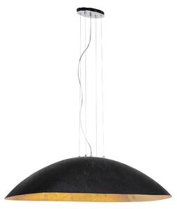 Industrijska viseća svjetiljka crna sa zlatom 115 cm - Magna
