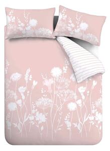 Bijela/ružičasta posteljina za krevet za jednu osobu 135x200 cm Meadowsweet Floral – Catherine Lansfield