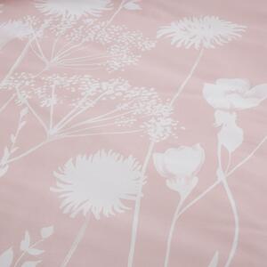 Bijela/ružičasta posteljina za krevet za jednu osobu 135x200 cm Meadowsweet Floral – Catherine Lansfield